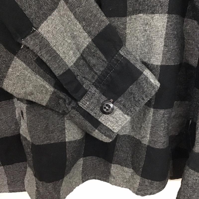 フリーホイーラーズ FREEWHEELERS シャツ、ブラウス 長袖 長袖シャツ チェックシャツ カラーシャツ チェック 黒 / ブラック / X 灰 / グレー /  メンズ USED 古着 中古 10140318