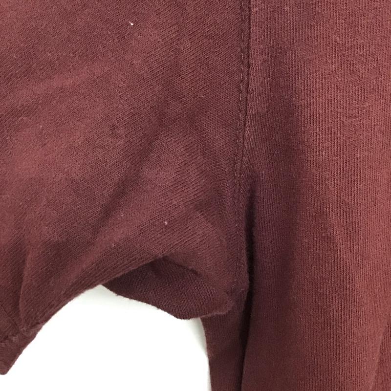 カーハート Carhartt Tシャツ 半袖 半袖カットソー プリントTシャツ クルーネックカットソー S ロゴ、文字 えんじ / ワインレッド /  メンズ USED 古着 中古 10133495