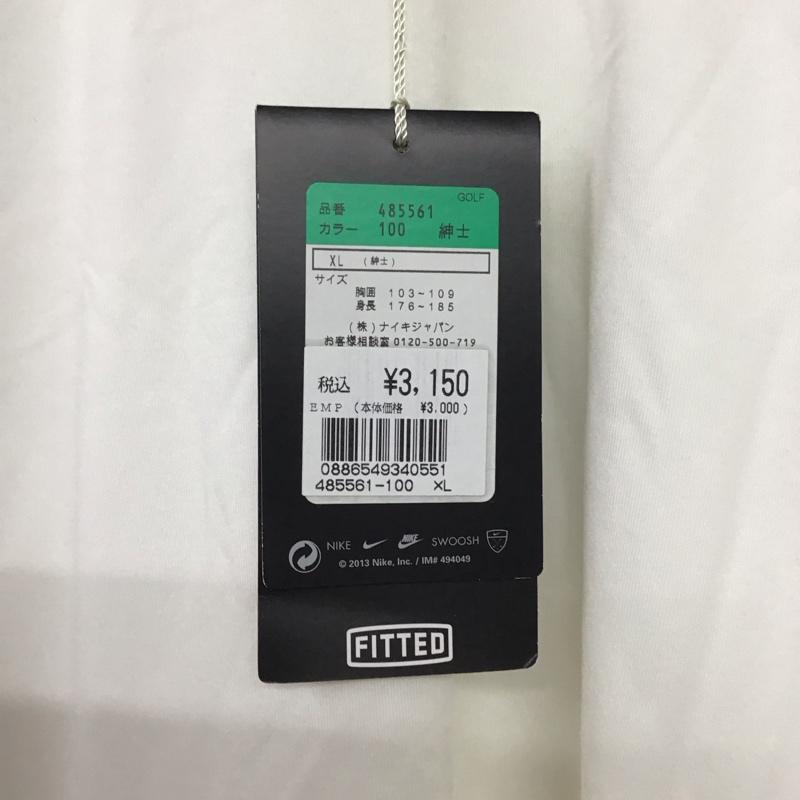 ナイキ NIKE カットソー 長袖 長袖カットソー タートルネックカットソー スポーツウェア XL ロゴ、文字 白 / ホワイト /  メンズ USED 古着 中古 10149734