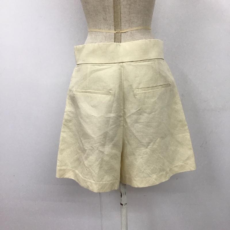 ザラ ZARA パンツ ショートパンツ 4432 201 727 キュロット M 無地 アイボリー / アイボリー /  レディース USED 古着 中古 10112352