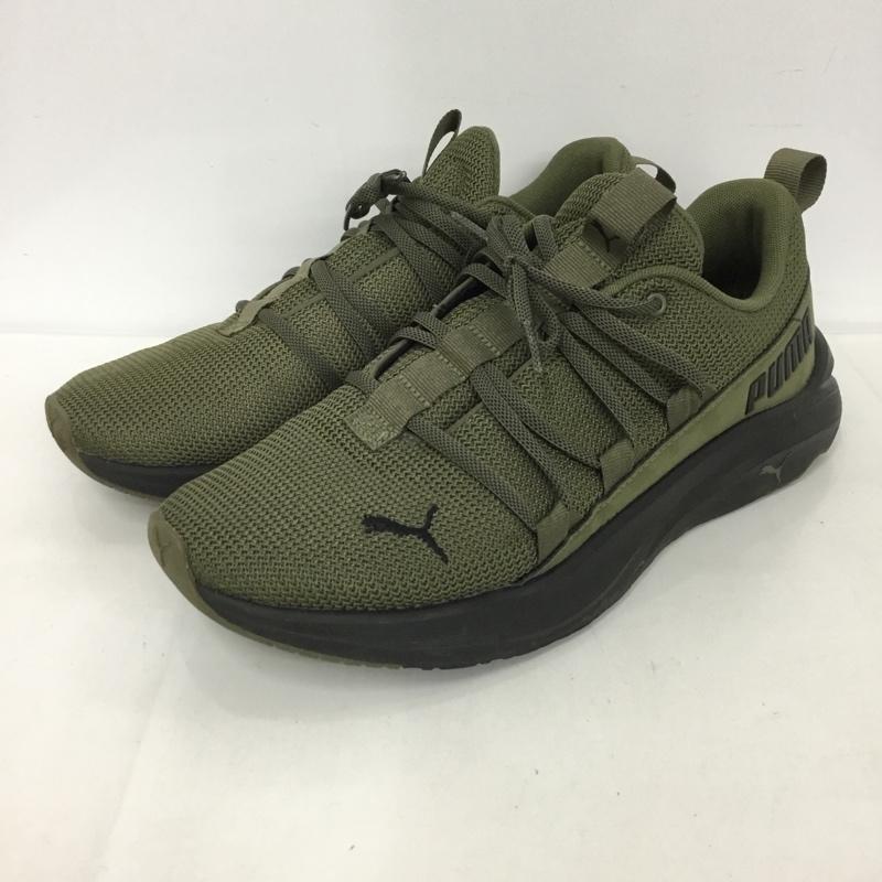 プーマ PUMA スニーカー スニーカー 378292-01 Softride One4All Camo 26.5cm 26.5cm ロゴ、文字 カーキ / カーキ / X 黒 / ブラック /  メンズ USED 古着 中古 10124871