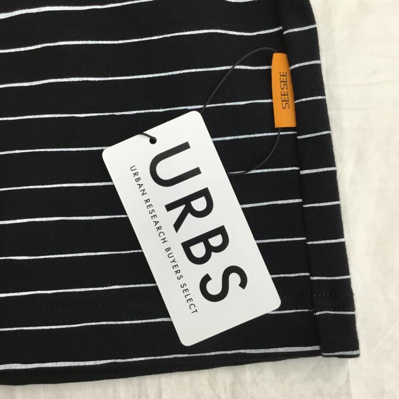 シーシー SEE SEE Tシャツ 半袖 SUPER BIG FLAT BOADER XXL ボーダー柄 黒 / ブラック / X 白 / ホワイト /  メンズ USED 古着 中古 10151112