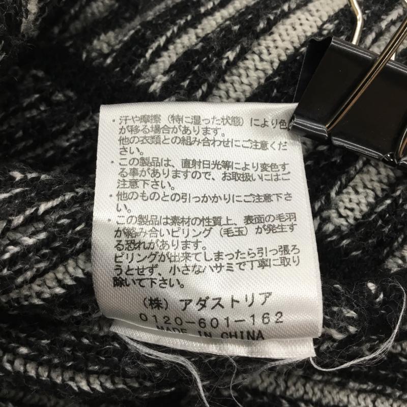 ジーナシス JEANASIS ニット、セーター 長袖 JS063025TP FREE ストライプ 黒 / ブラック /  レディース USED 古着 中古 10138249