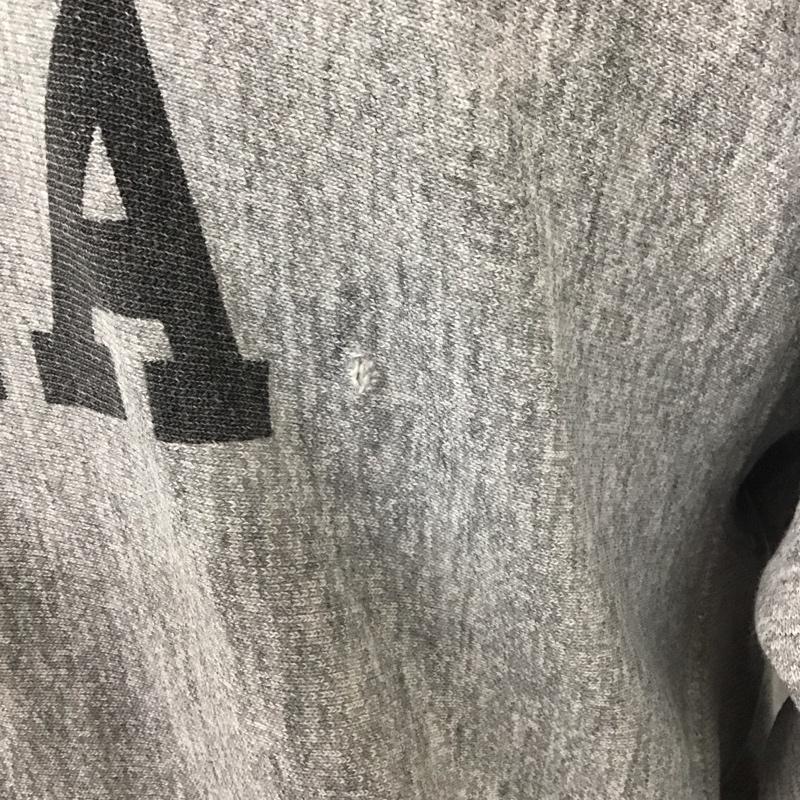 チャンピオン Champion パーカー 長袖 USMA フーディ XL ロゴ、文字 X プリント 灰 / グレー /  メンズ USED 古着 中古 10111699
