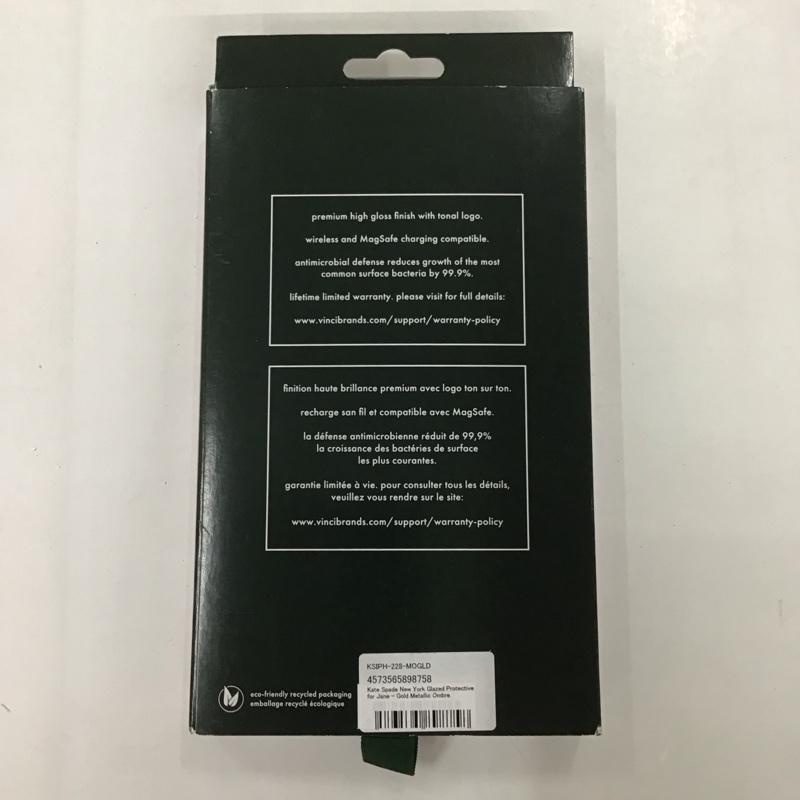 ケイトスペード Kate Spade ファッション小物 ファッション小物 KSIPH-228-MOGLD iPhone14 Plus iPhoneケース Gold Metallic Ombre ロゴ、文字 金 / ゴールド /  レディース USED 古着 中古 10124296