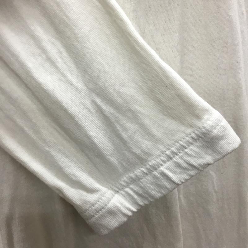 ディーゼル DIESEL カットソー 長袖 長袖カットソー クルーネックカットソー ロングスリーブカットソー プリントTシャツ L ロゴ、文字 白 / ホワイト /  メンズ USED 古着 中古 10118725