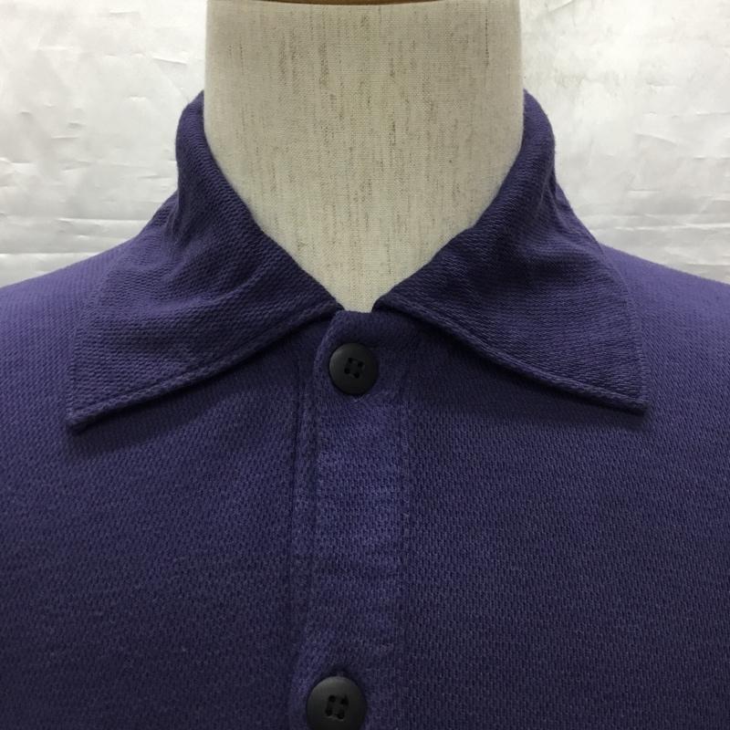 キリュウキリュウ kiryuyrik ポロシャツ 半袖 半袖ポロシャツ カラーシャツ 半袖カットソー S ロゴ、文字 紫 / パープル /  メンズ USED 古着 中古 10120706