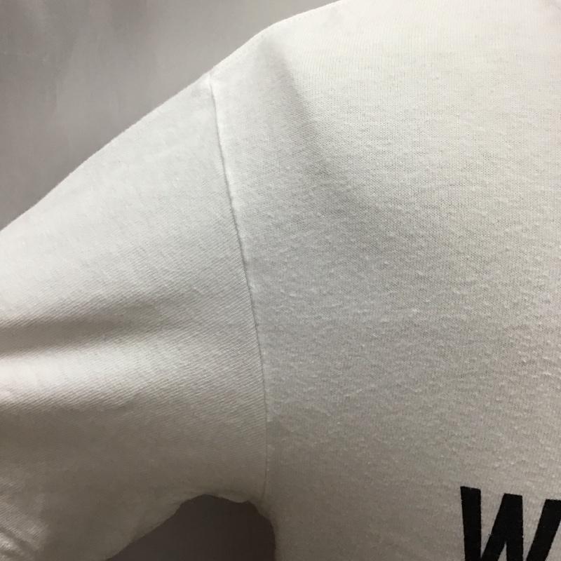 ワコマリア WACKO MARIA Tシャツ 半袖 半袖カットソー プリントTシャツ クルーネックカットソー M ロゴ、文字 白 / ホワイト /  メンズ USED 古着 中古 10116571