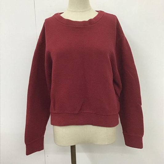 エモダ EMODA トレーナー 長袖 M 無地 えんじ / ワインレッド /  レディース USED 古着 中古 10108107