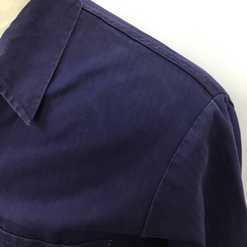 古着 USED ジャケット、上着 ジャケット、ブレザー 8415-12-121-4484 ミリタリー シャツジャケット 46 無地 紺 / ネイビー /  メンズ USED 古着 中古 10115706