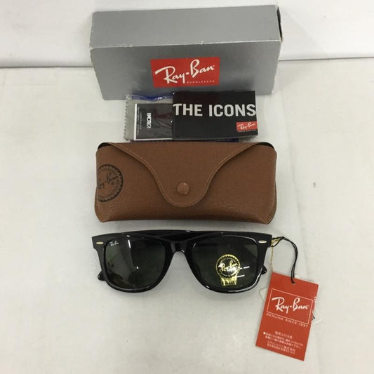 レイバン Ray-Ban めがね・サングラス サングラス RB2140-F WAYFARER カラーレンズ ケース付き ロゴ、文字 黒 / ブラック /  メンズ USED 古着 中古 10129410