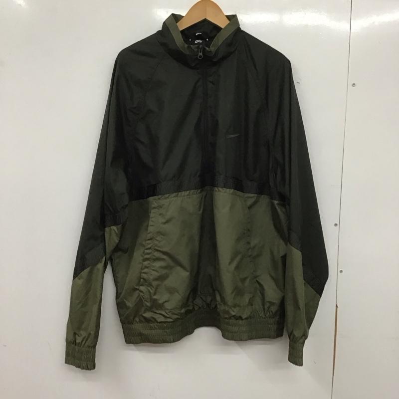 ナイキ NIKE ジャケット、上着 ジャケット、ブレザー bv2578-355 ナイロンジャケット アウター スタンドカラー XXL ロゴ、文字 カーキ / カーキ /  メンズ USED 古着 中古 10139688