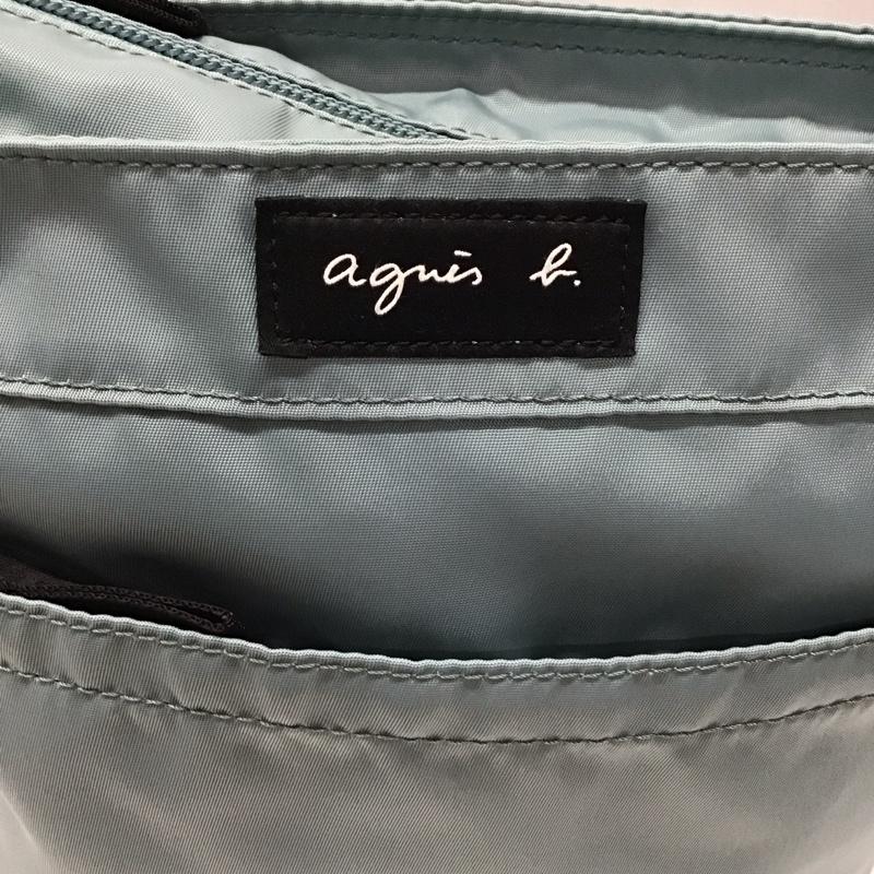 アニエス・ベー agnes b. ショルダーバッグ ショルダーバッグ RAS28-03 ナイロン ロゴ、文字 水色 / ライトブルー /  レディース USED 古着 中古 10115842