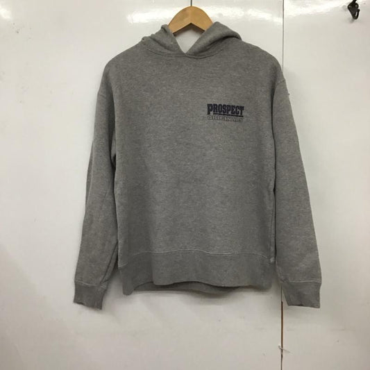 プロスペクト PROSPECT パーカー 長袖 長袖パーカー フード付きパーカー プリントスウェット トレーナー M ロゴ、文字 灰 / グレー /  メンズ USED 古着 中古 10124482