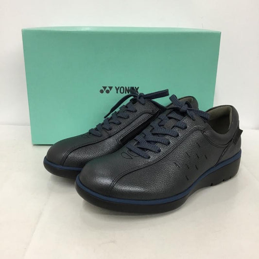 ヨネックス YONEX スニーカー スニーカー SHW-LC92 パワークッション 24.5cm ウォーキングシューズ 箱有 24.5cm ロゴ、文字 黒 / ブラック / X 紺 / ネイビー /  レディース USED 古着 中古 10147940