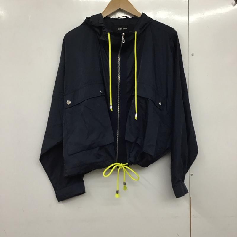 ザラベーシック ZARA BASIC ジャケット、上着 ジャンパー、ブルゾン L 無地 紺 / ネイビー /  レディース USED 古着 中古 10140470