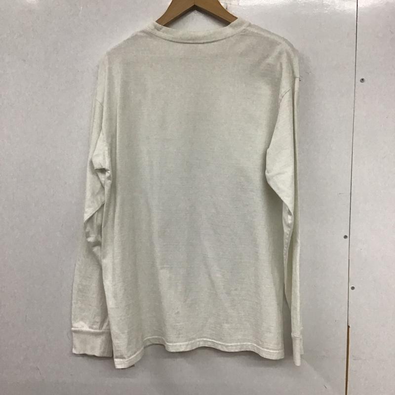 スタンダード カリフォルニア STANDARD CALIFORNIA Tシャツ 長袖 L ロゴ、文字 X プリント 白 / ホワイト /  メンズ USED 古着 中古 10134812