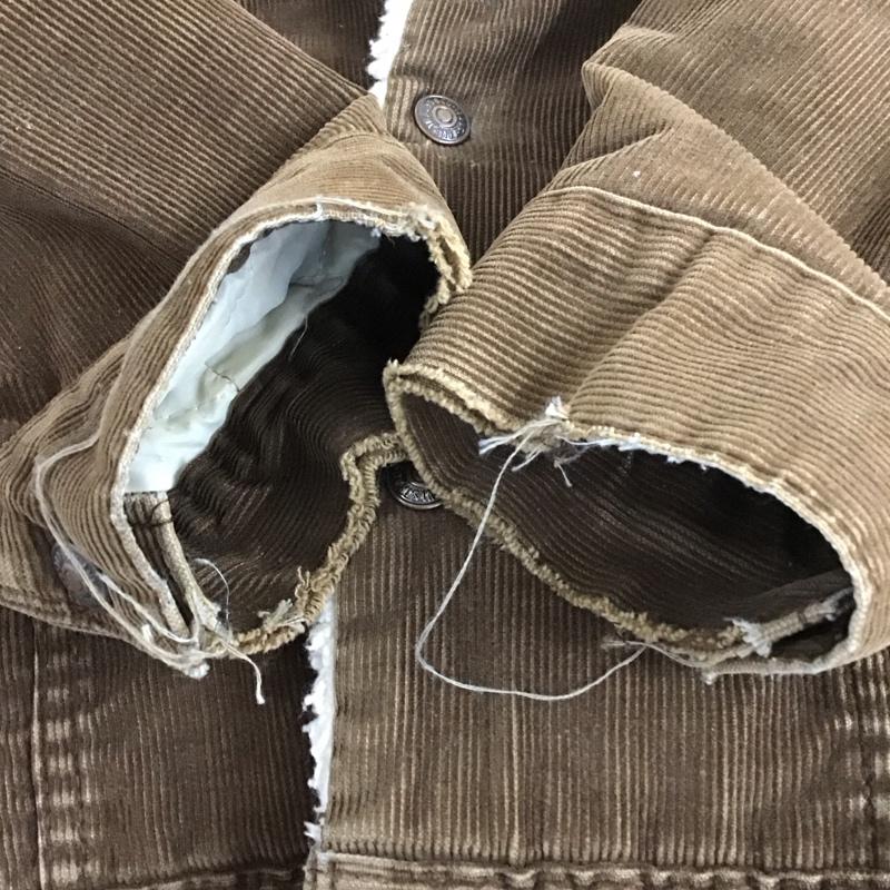 リーバイス Levi s ジャケット、上着 ジャケット、ブレザー コーデュロイ 裏ボア 38 無地 茶 / ブラウン /  メンズ USED 古着 中古 10110954