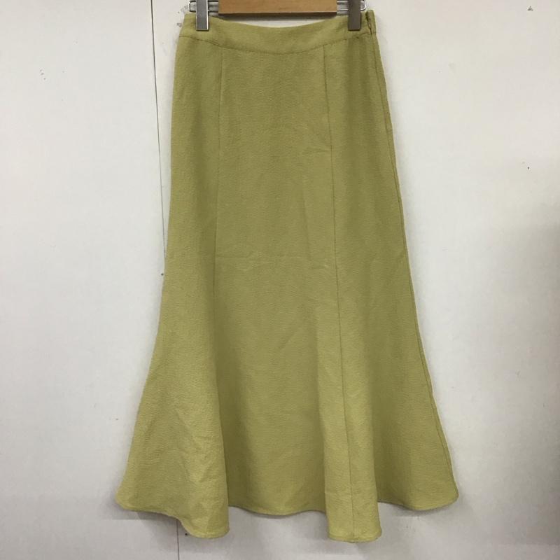ローリーズファーム LOWRYS FARM スカート ロングスカート M 無地 薄緑 / ライトグリーン /  レディース USED 古着 中古 10123443