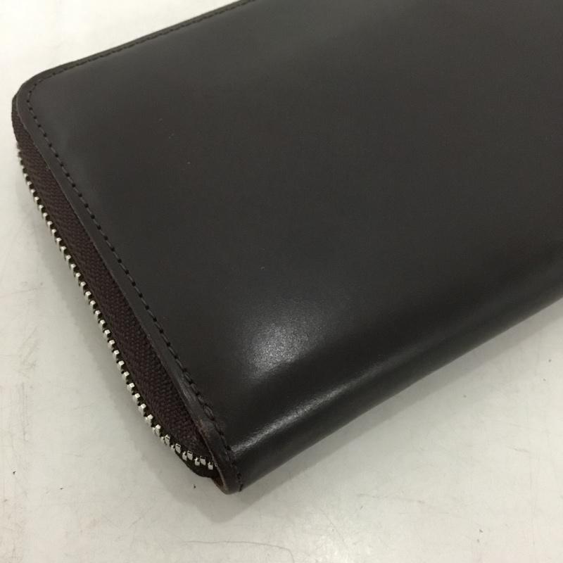 ツチヤカバン 土屋鞄 財布 長財布 BD3813DB ブライドル ファスナーロングパース ラウンドファスナー 箱有 無地 ダークブラウン / ダークブラウン /  メンズ USED 古着 中古 10146906