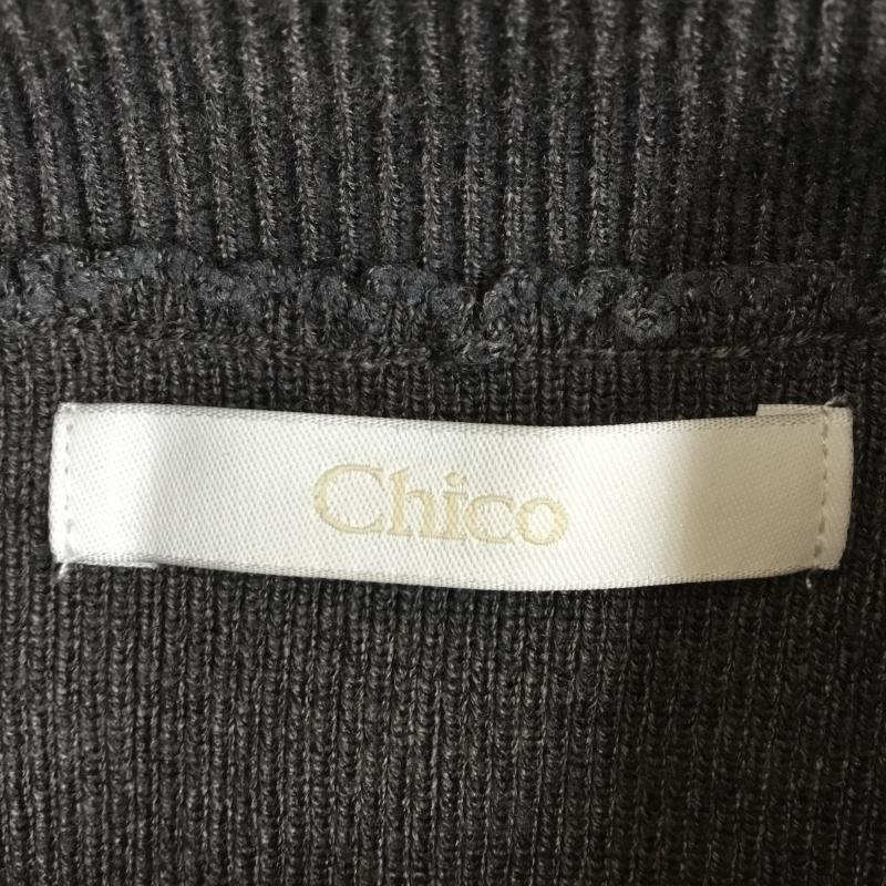 チコ CHICO アンサンブルニット 長袖 CHZ1032405A0006 FREE 無地 チャコールグレー / チャコールグレー /  レディース USED 古着 中古 10142529