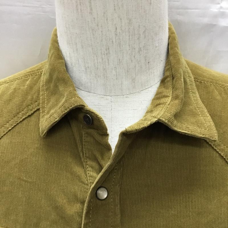 ディーゼル DIESEL シャツ、ブラウス 長袖 コーデュロイ ウエスタンシャツ L ワンポイント カーキ / カーキ /  メンズ USED 古着 中古 10121388
