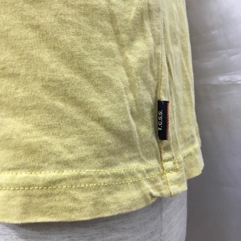 ティーシーエスエス TCSS Tシャツ 半袖 半袖カットソー プリントTシャツ クルーネックカットソー M プリント 黄 / イエロー /  メンズ USED 古着 中古 10114579