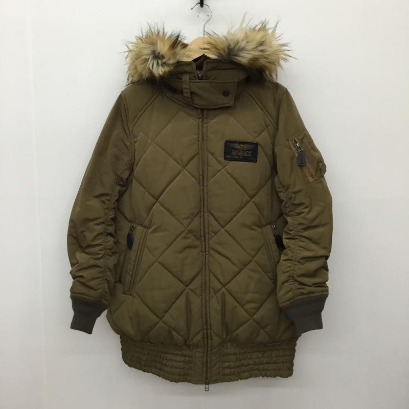 アヴィレックス AVIREX ジャケット、上着 ジャンパー、ブルゾン 6272052 M ロゴ、文字 カーキ / カーキ /  メンズ USED 古着 中古 10138378