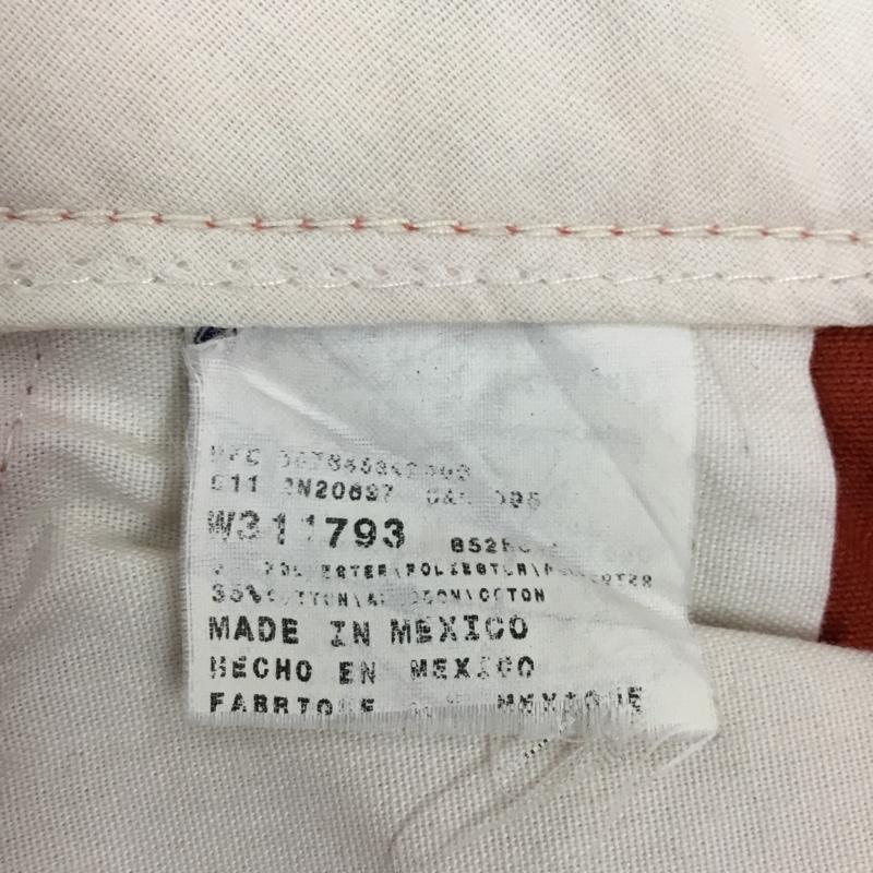 ディッキーズ Dickies パンツ ワークパンツ、ペインターパンツ ワークパンツ ワイドパンツ カジュアルパンツ skateboading 31インチ ロゴ、文字 橙 / オレンジ /  メンズ USED 古着 中古 10121986