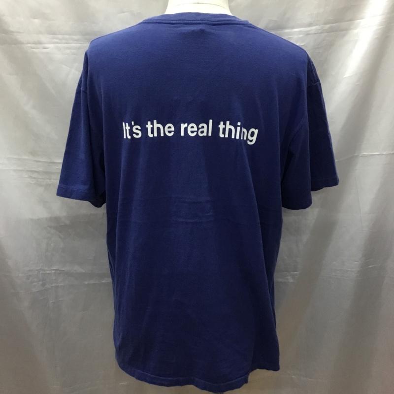 クーティー COOTIE Tシャツ 半袖 cte-16a330 COOTIEPrintS/STee 半袖カットソー プリントTシャツ L ロゴ、文字 青 / ブルー /  メンズ USED 古着 中古 10114594