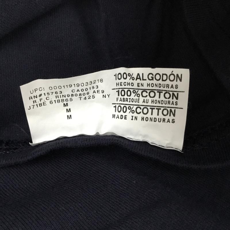 チャンピオン Champion Tシャツ 半袖 半袖カットソー プリントTシャツ クルーネックカットソー M 無地 紺 / ネイビー /  メンズ USED 古着 中古 10117713