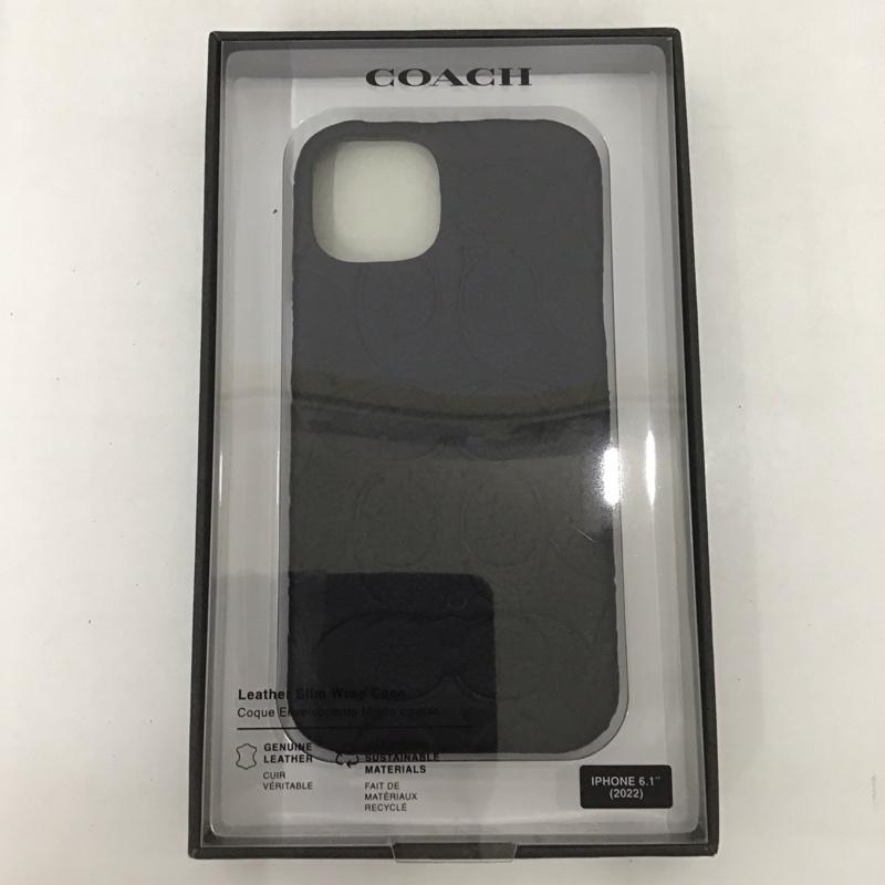 コーチ COACH ファッション小物 ファッション小物 CIPH-130-BLKEB iPhone 14 iPhoneケース Slim Wrap ロゴ、文字 黒 / ブラック /  レディース USED 古着 中古 10123034
