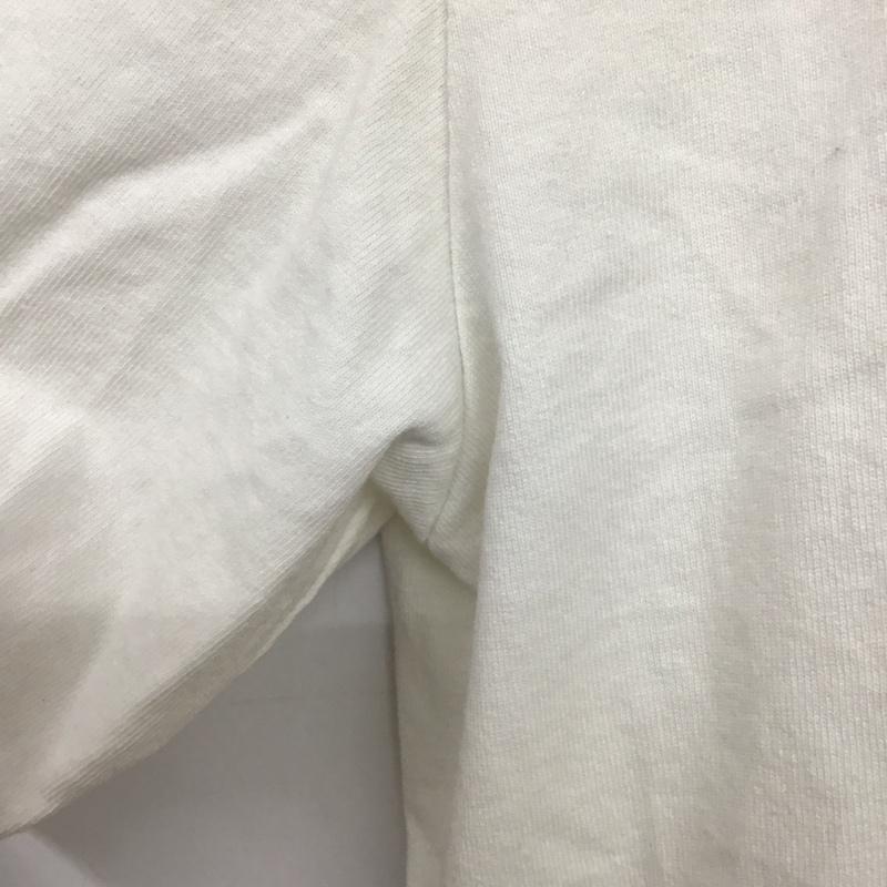 ゲンザイ genzai Tシャツ 半袖 半袖カットソー プリントTシャツ クルーネックカットソー L ロゴ、文字 白 / ホワイト /  メンズ USED 古着 中古 10146211