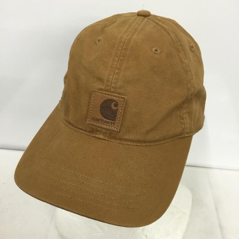 カーハート Carhartt 帽子 キャップ 100289 211 CANVAS CAP ロゴ、文字 茶 / ブラウン /  メンズ USED 古着 中古 10149467