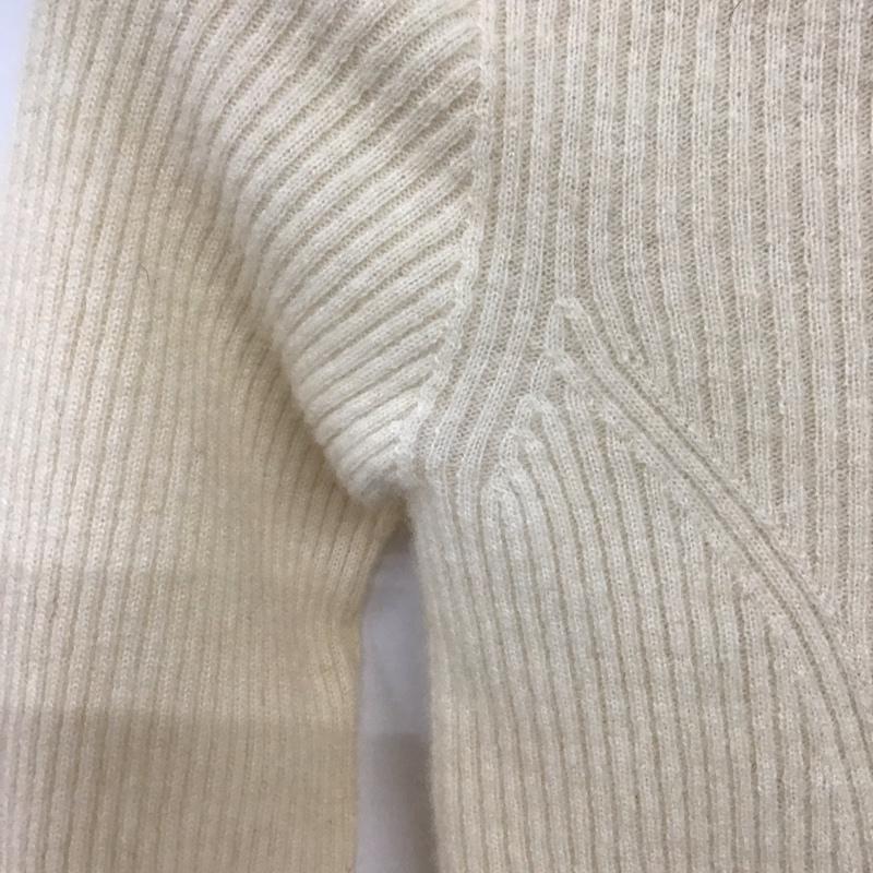 ラネウス LANEUS ニット、セーター 長袖 40 無地 ベージュ / ベージュ /  レディース USED 古着 中古 10134214