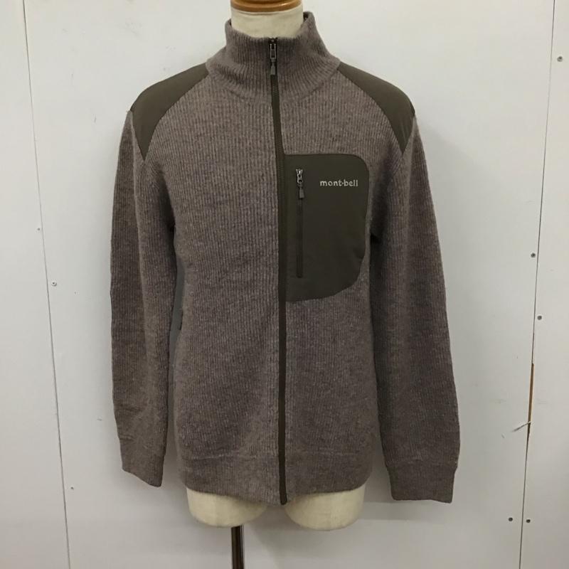 モンベル mont-bell ジャケット、上着 ジャケット、ブレザー 1106505 ミッテルレギ フルジップセーター L ロゴ、文字 灰 / グレー /  メンズ USED 古着 中古 10115075