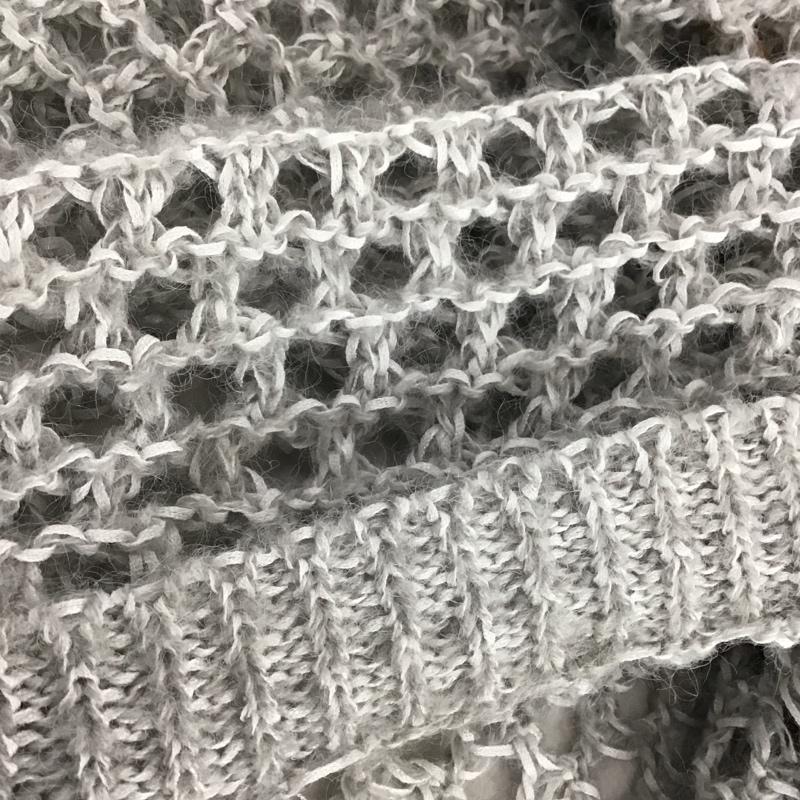 ニコアンド niko and... ニット、セーター 長袖 長袖ニットカットソー クルーネック セーター FREE 無地 灰 / グレー /  レディース USED 古着 中古 10147249