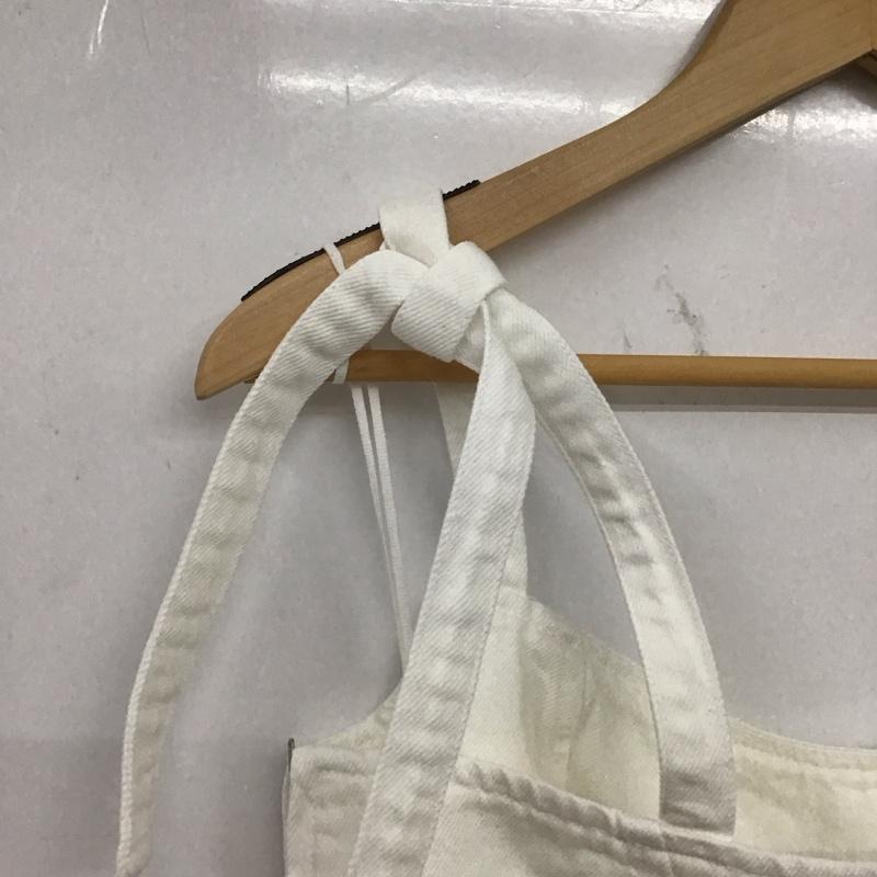 ザラ ZARA キャミソール キャミソール 3382 157 250 ノースリーブ デニム S 無地 白 / ホワイト /  レディース USED 古着 中古 10138579
