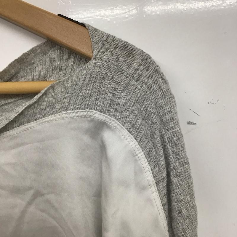 ザラ ZARA カットソー 半袖 5584 027 827 前後切替プルオーバー M 無地 灰 / グレー / X 白 / ホワイト /  レディース USED 古着 中古 10133705