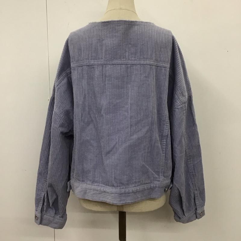 ニコアンド niko and... ジャケット、上着 ジャンパー、ブルゾン コーデュロイジャケット 無地 紫 / パープル /  レディース USED 古着 中古 10114349