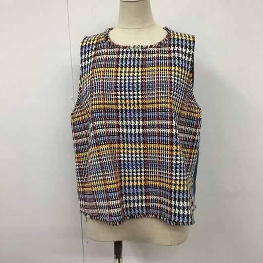 ザラベーシック ZARA BASIC ベスト ベスト ノースリーブカットソー プルオーバー ベスト タンクトップ L 総柄 マルチカラー / マルチカラー /  レディース USED 古着 中古 10109255