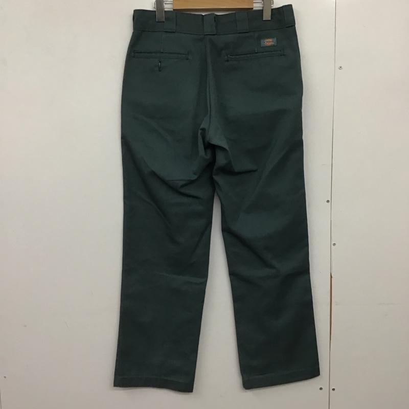 ディッキーズ Dickies パンツ ワークパンツ、ペインターパンツ ワークパンツ ワイドパンツ カジュアルパンツ 32インチ ロゴ、文字 緑 / グリーン /  メンズ USED 古着 中古 10149195