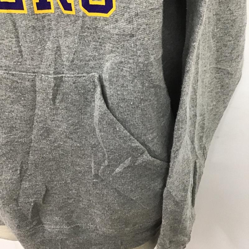 ジャージーズ JERZEES パーカー 長袖 L 無地 X プリント 灰 / グレー /  メンズ USED 古着 中古 10106066
