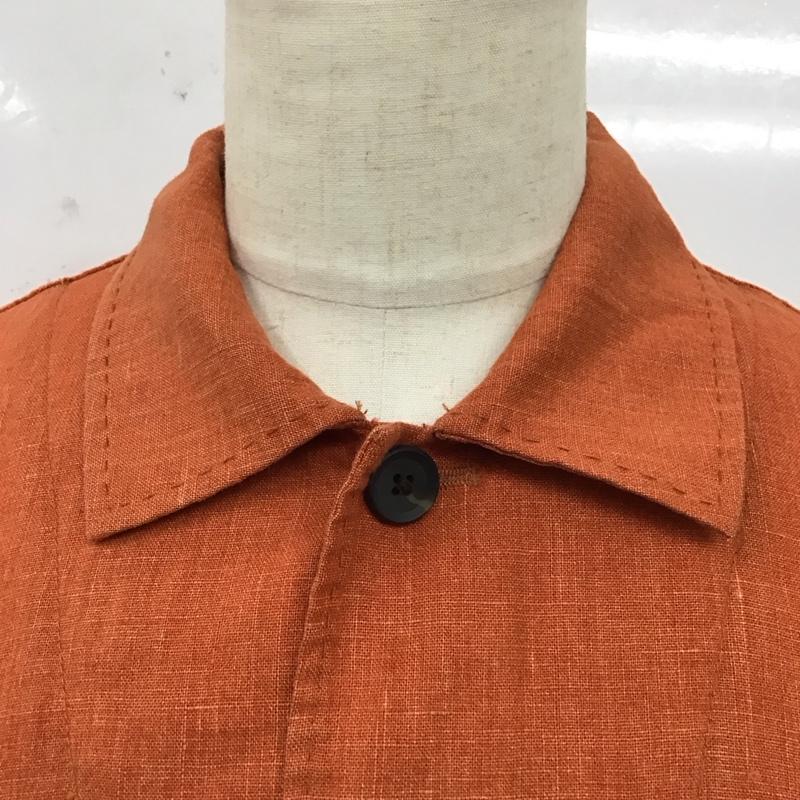 チャップスラルフローレン CHAPSRALPHLAUREN ジャケット、上着 ジャケット、ブレザー 1513-4237 カバーオール 麻 リネン L 無地 橙 / オレンジ /  メンズ USED 古着 中古 10123298