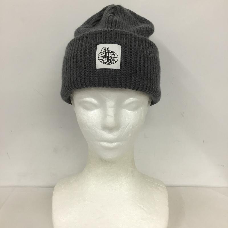 ラストリゾートエービー Last Resort AB 帽子 ニット帽 LR DOUBLE FOLD MERINO BEANIE ロゴ、文字 灰 / グレー /  メンズ USED 古着 中古 10131362