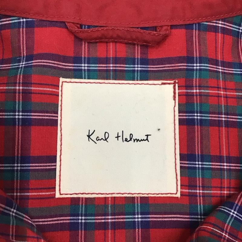 カールヘルム KARLHELMUT ジャケット、上着 ジャンパー、ブルゾン ジップアップジャケット ジャンパー ジャケット カジュアルジャケット アウター L 無地 赤 / レッド /  メンズ USED 古着 中古 10118427