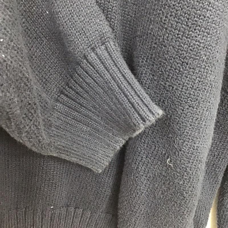 ポロラルフローレン POLO RALPH LAUREN ニット、セーター 長袖 ハーフジップ コットン L ワンポイント 紺 / ネイビー /  メンズ USED 古着 中古 10144724