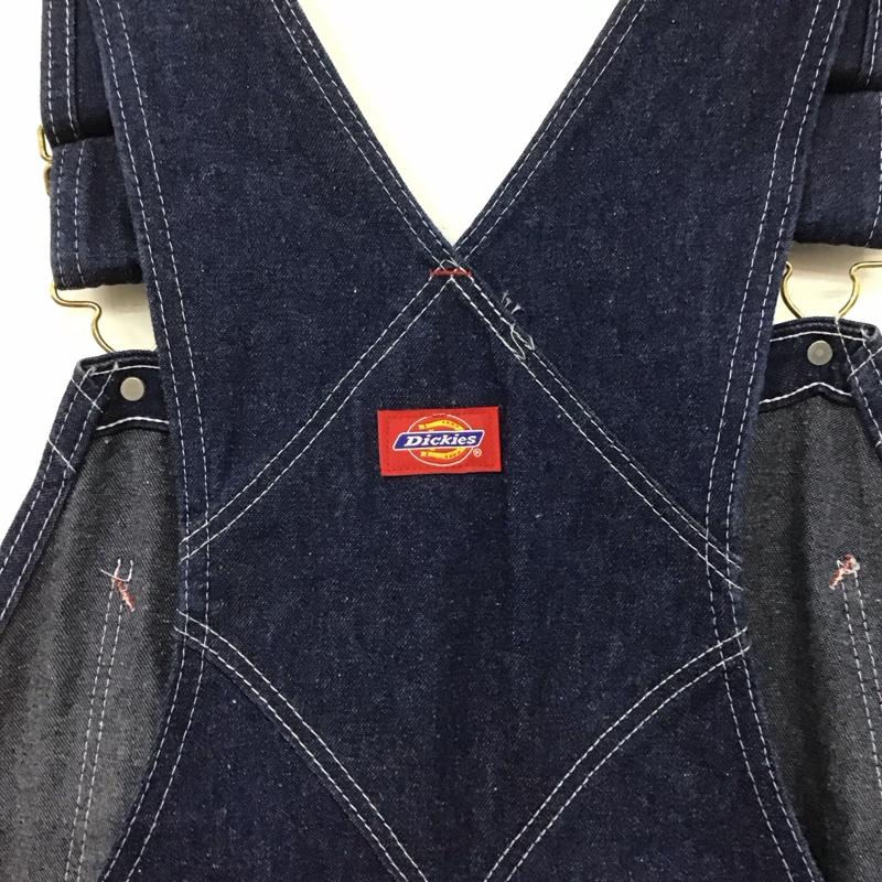 ディッキーズ Dickies サロペット・オーバーオール サロペット、オーバーオール ロゴ、文字 インディゴ / インディゴ /  メンズ USED 古着 中古 10137576