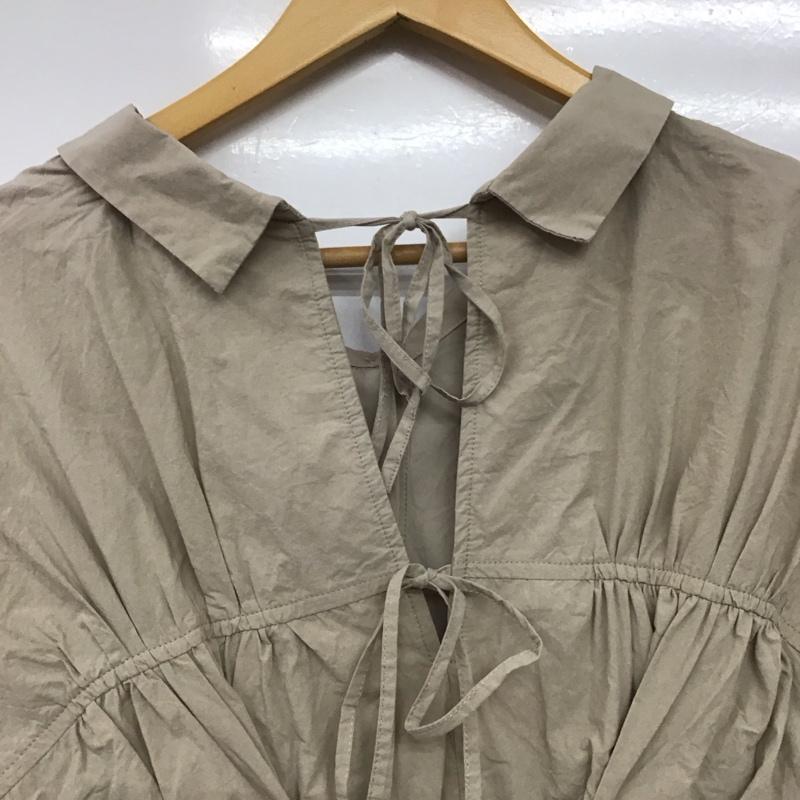 ムルーア MURUA シャツ、ブラウス 長袖 012010400601 ウエストシェイプオーバーシャツ FREE 無地 ベージュ / ベージュ /  レディース USED 古着 中古 10146772