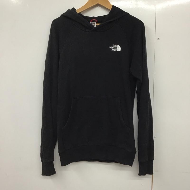 ザノースフェイス THE NORTH FACE パーカー 長袖 長袖パーカー プルオーバーパーカー スウェット S ロゴ、文字 黒 / ブラック /  メンズ USED 古着 中古 10140820